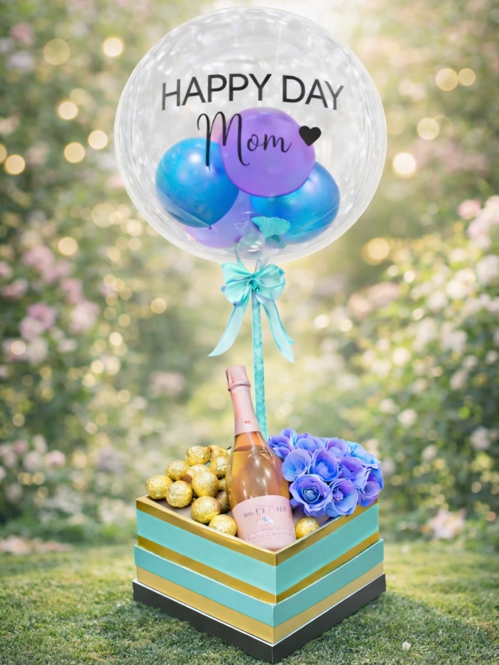 Happy Day Mom Balloon Gift Box