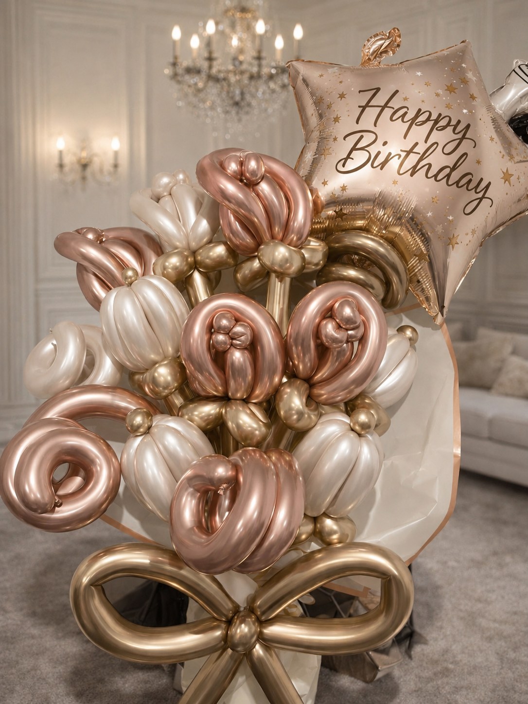 Metallic Star Balloon Bouquet